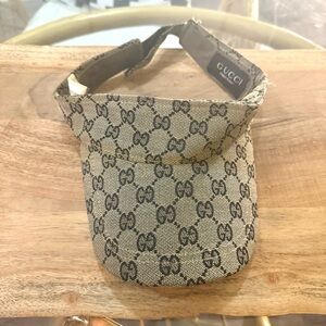 Gucci • Vintage GG Monogram Visor Hat